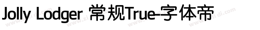 Jolly Lodger 常规True字体转换